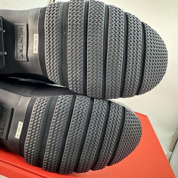 New Hunter Women's Navy Blue Original Short Back Adjustable Rain Boots Size 9 - Picture 9 of 15